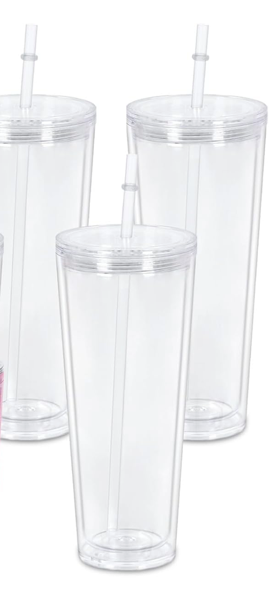 24oz Acrylic Snowglobe Cup