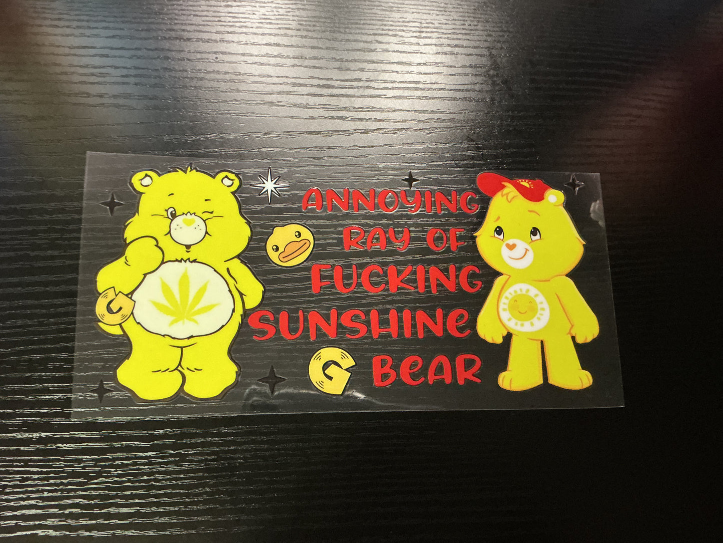 #135 Swear Bear (Yellow )