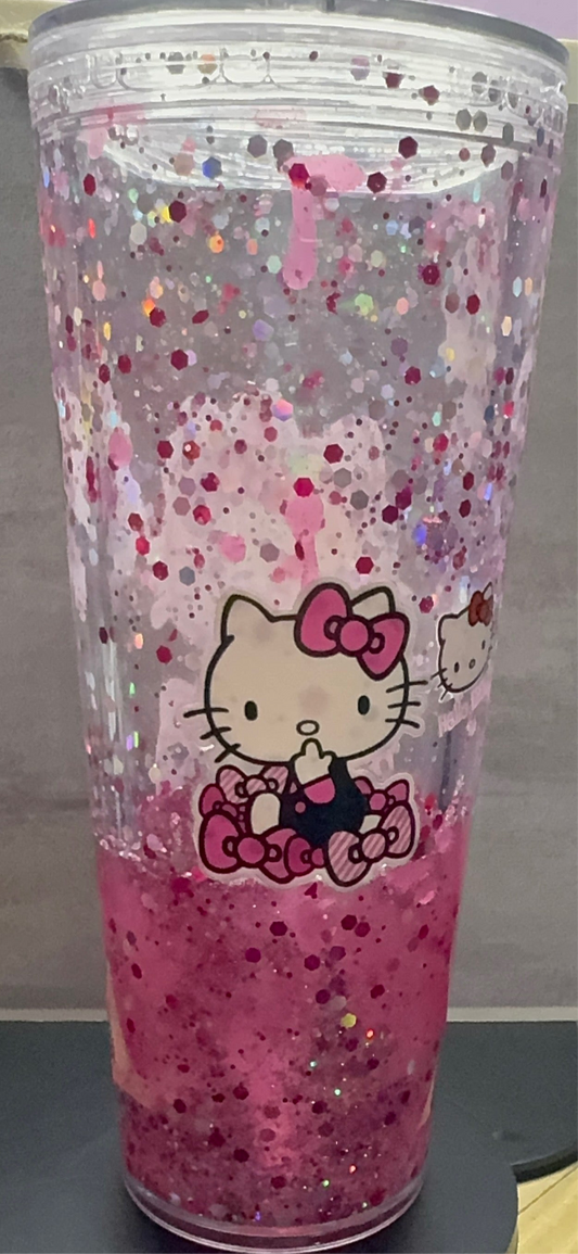 24oz Acrylic Snowglobe Cup