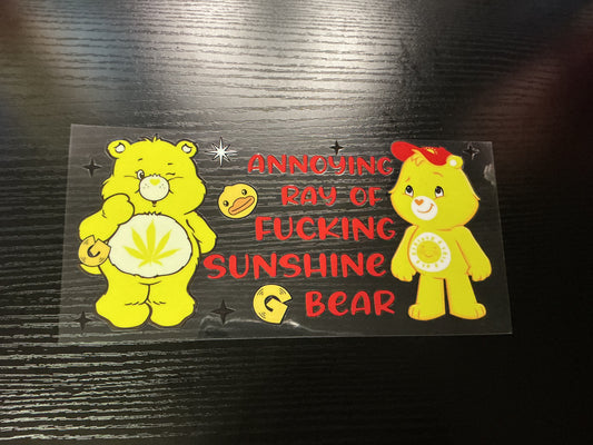 #135 Swear Bear (Yellow )